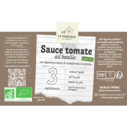 Sauce tomate ail basilic